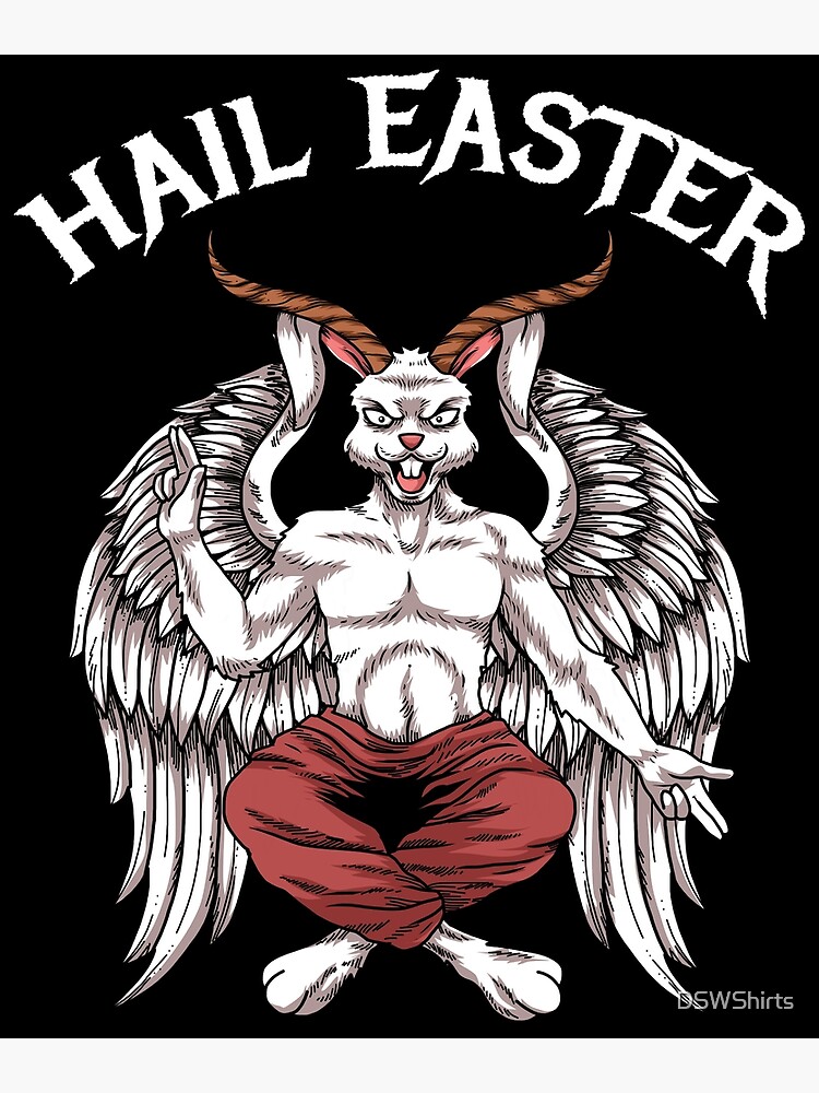 Hail Easter Baphomet Lucifer 666 Satanism Hail Satan Greeting Card By Dswshirts Redbubble