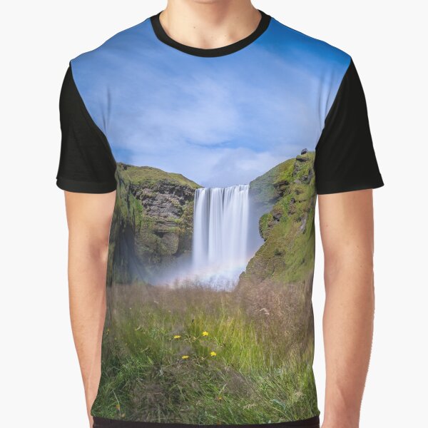 Skogarfoss in Iceland Graphic T-Shirt