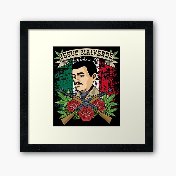 Vista previa del artículo con la obra «Camiseta de Jesús Malverde para mujer y hombre Regalos Jesús Malverde», diseñado y vendido por DSWShirts.
