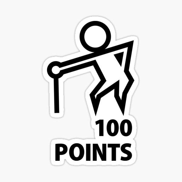 100 Points Sticker