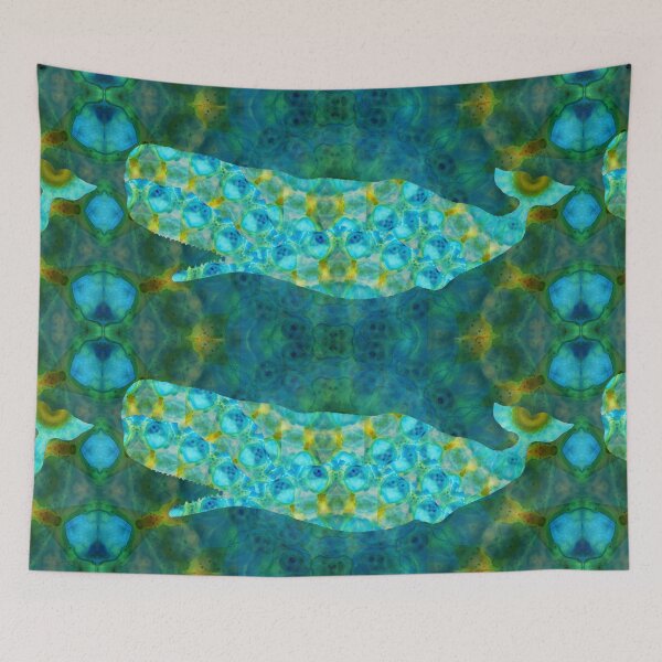 Item preview, Blue Whale - Mandala Art - Sharon Cummings designed and sold by Sharon Cummings Art.