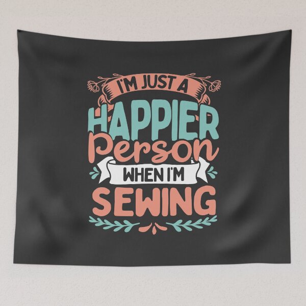 Item preview, Sewists Love To Sew Happy When Sewing Gift designed and sold by Maljonic.