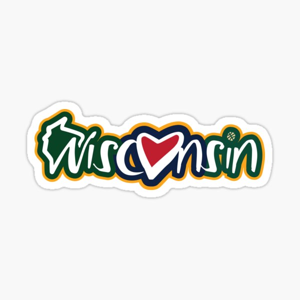 Vista previa del artículo con la obra «Wisconsin ama a sus equipos deportivos», diseñado y vendido por gstrehlow2011.