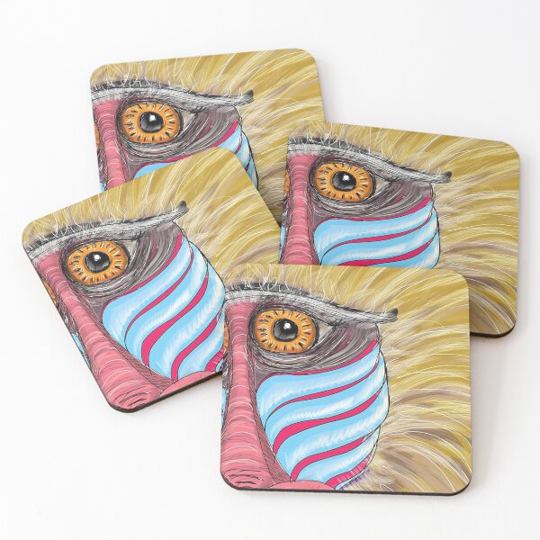 Item preview, close up of a mandrill designed and sold by Timothy Decker.
