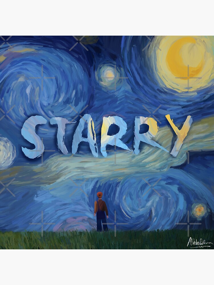 "Starry the new musical" Sticker by adhdesigns5 Redbubble