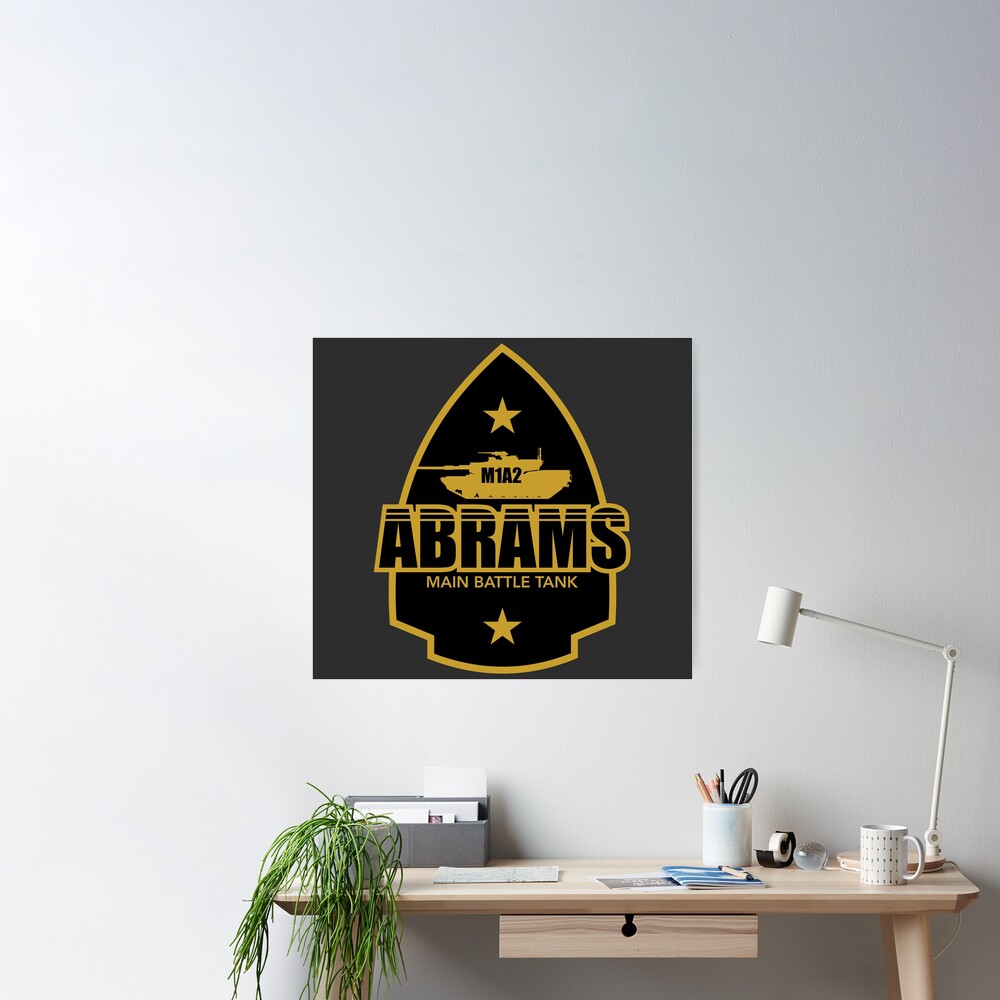 M1 Abrams Tank Shield Poster for Sale by StrongVlad