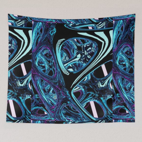 Item preview, Blue Alien Abstract Design  designed and sold by Paulele.