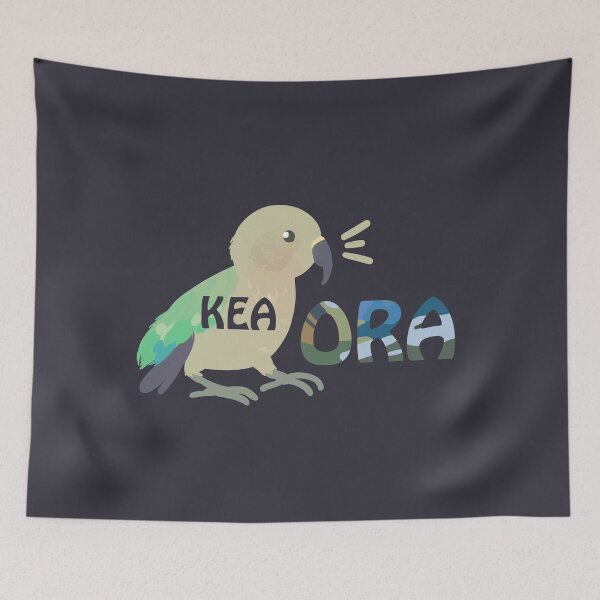 Item preview, Kea Ora Kiaora Kia Ora Native New Zealand Bird Pun Maori designed and sold by yellowpomelo.