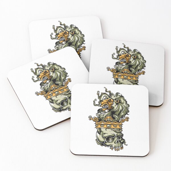 Item preview, Deathly Lion -  Lion on Dead Skull designed and sold by BALONROSU.