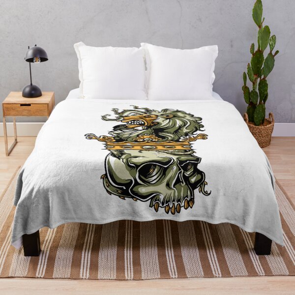 Item preview, Deathly Lion - Lion on Dead Skull designed and sold by BALONROSU.