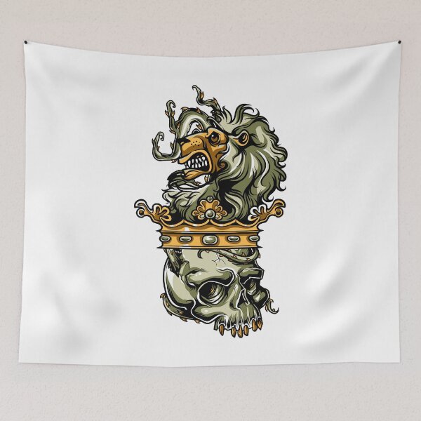Item preview, Deathly Lion -  Lion on Dead Skull designed and sold by BALONROSU.