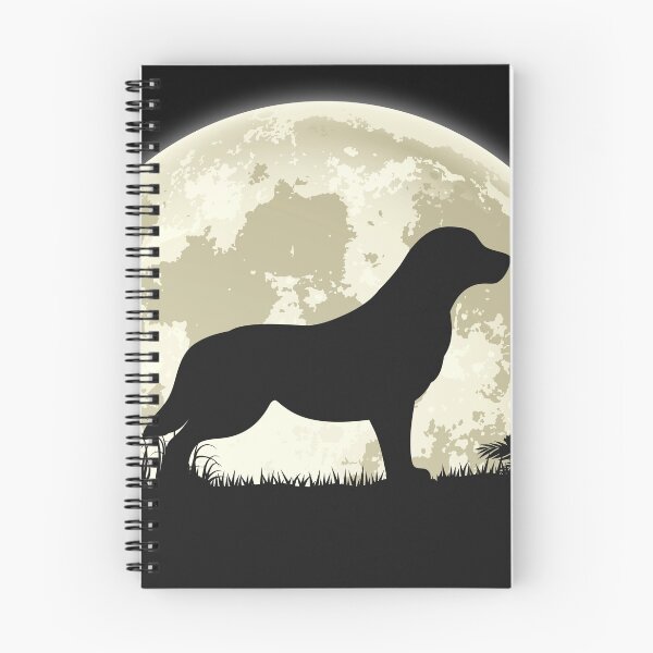 Artikelvorschau, Golden retriever-Schattenbild vor Mond entworfen und verkauft von mivanjanko.