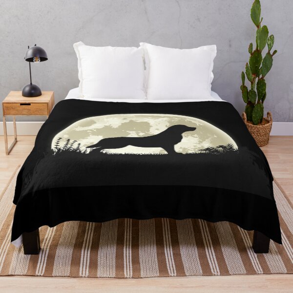 Item preview, Golden Retriever Silhouette in Front of Moon designed and sold by mivanjanko.