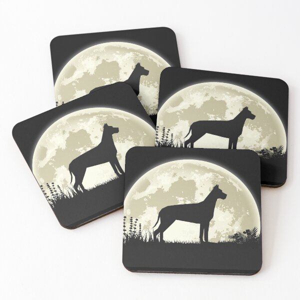 Item preview, Great Dane Silhouette in Front of Moon designed and sold by mivanjanko.