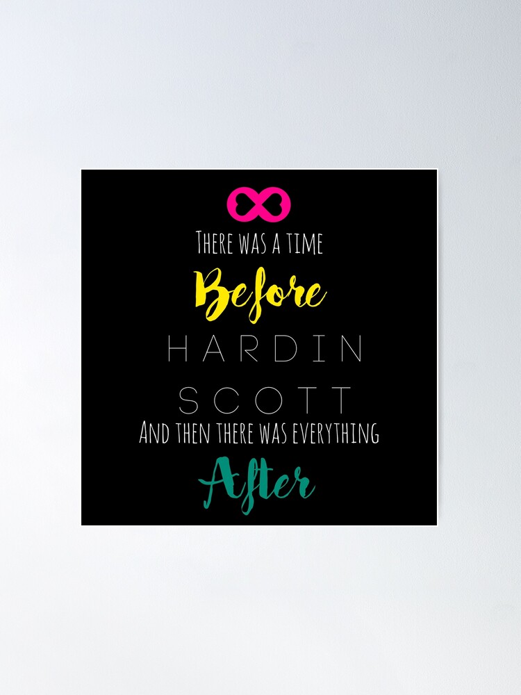 Poster Apres Hardin Scott Rainbow Par Eternallybooked Redbubble