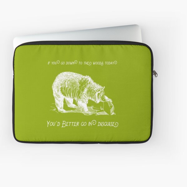 Grizzly Hollow - White Laptop Sleeve