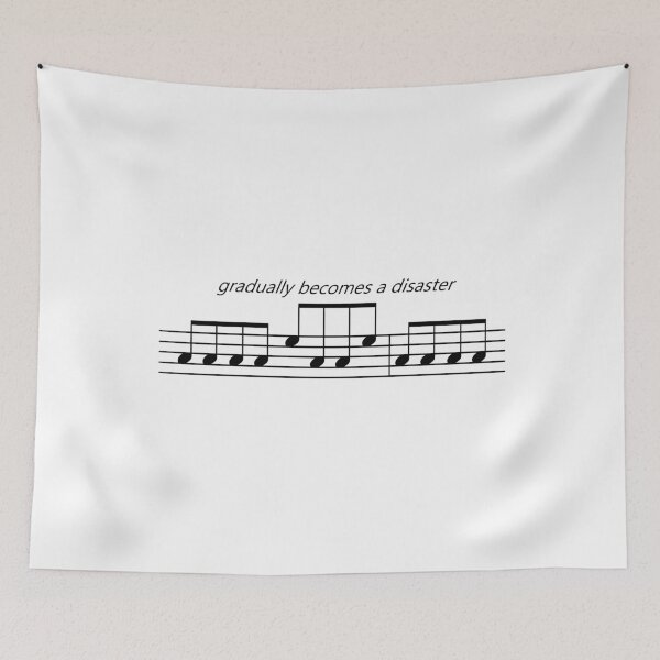 Item preview, Orchestra Musical Meme Sheet Music Notation Gradually Becomes a Disaster designed and sold by yellowpomelo.