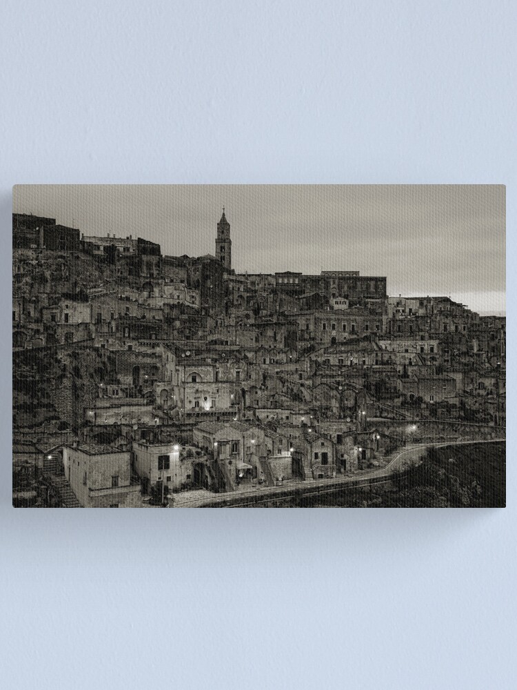 Thumbnail 1 of 3, Canvas Print, Sassi Evening, Matera, Basilicata, Italy designed and sold by AndyJones.