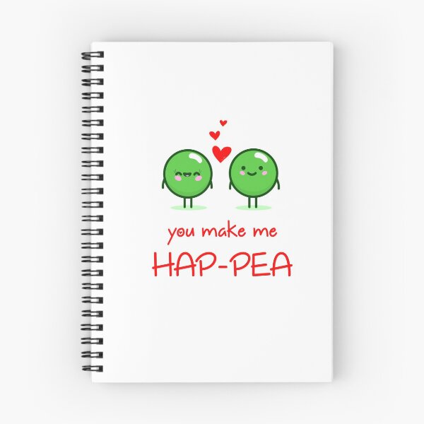 Item preview, Cute couple of green pea standing illustration in love T-Shirt You Make Me Hap-Pea designed and sold by ZachTheDesigner.