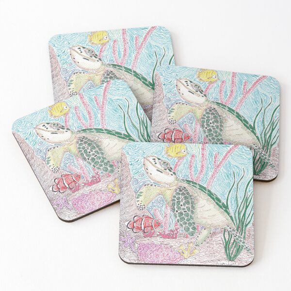 Item preview, Sea turtle and friends designed and sold by DarkRubyMoon.