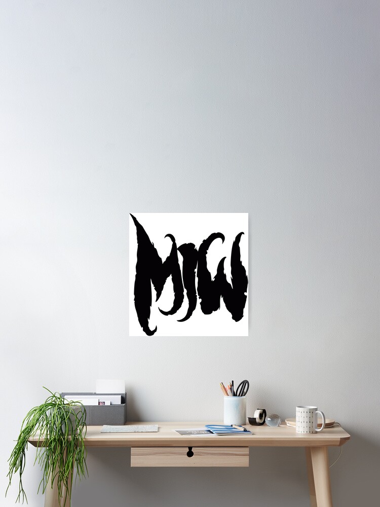 MOTIONLESS IN WHITE TYPOGRAPHY BORDERLESS MOSAIC 34"X24" WALL POSTER OR A4 PRINT 