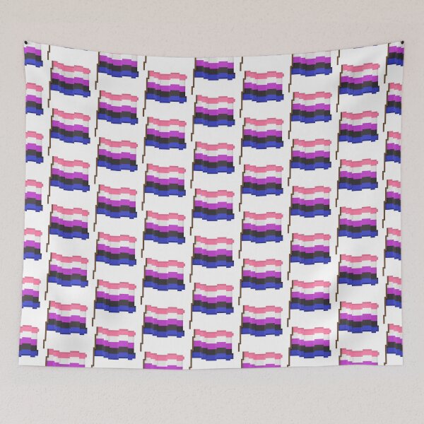 Item preview, Pixel Pride - Genderfluid designed and sold by tawkua.