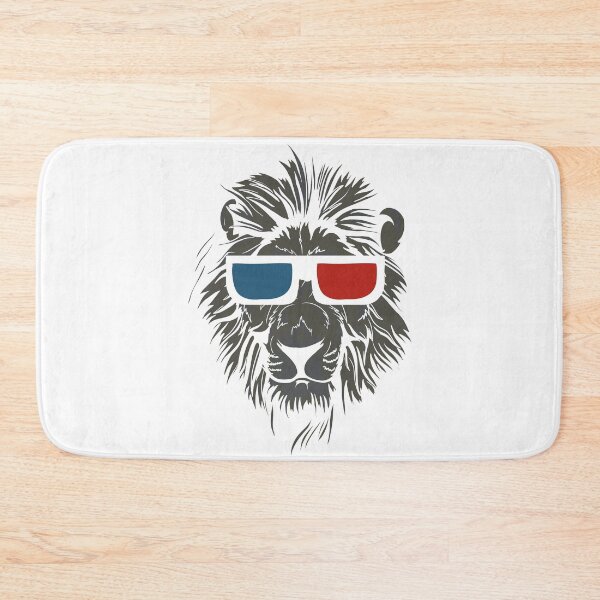 Item preview, Lion with 3D sunglasses designed and sold by BALONROSU.