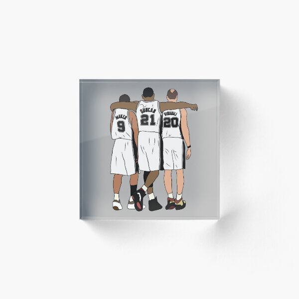 Tony, Tim & Manu Acrylic Block