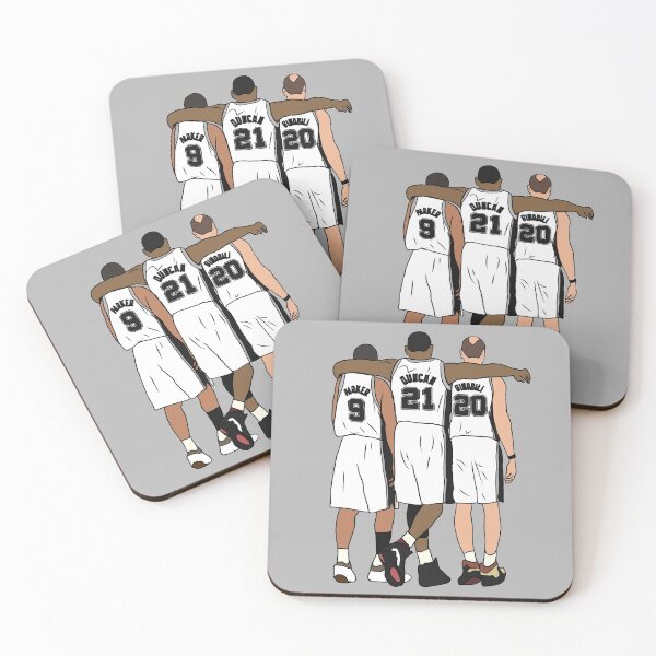 Tony, Tim & Manu Coasters (Set of 4)