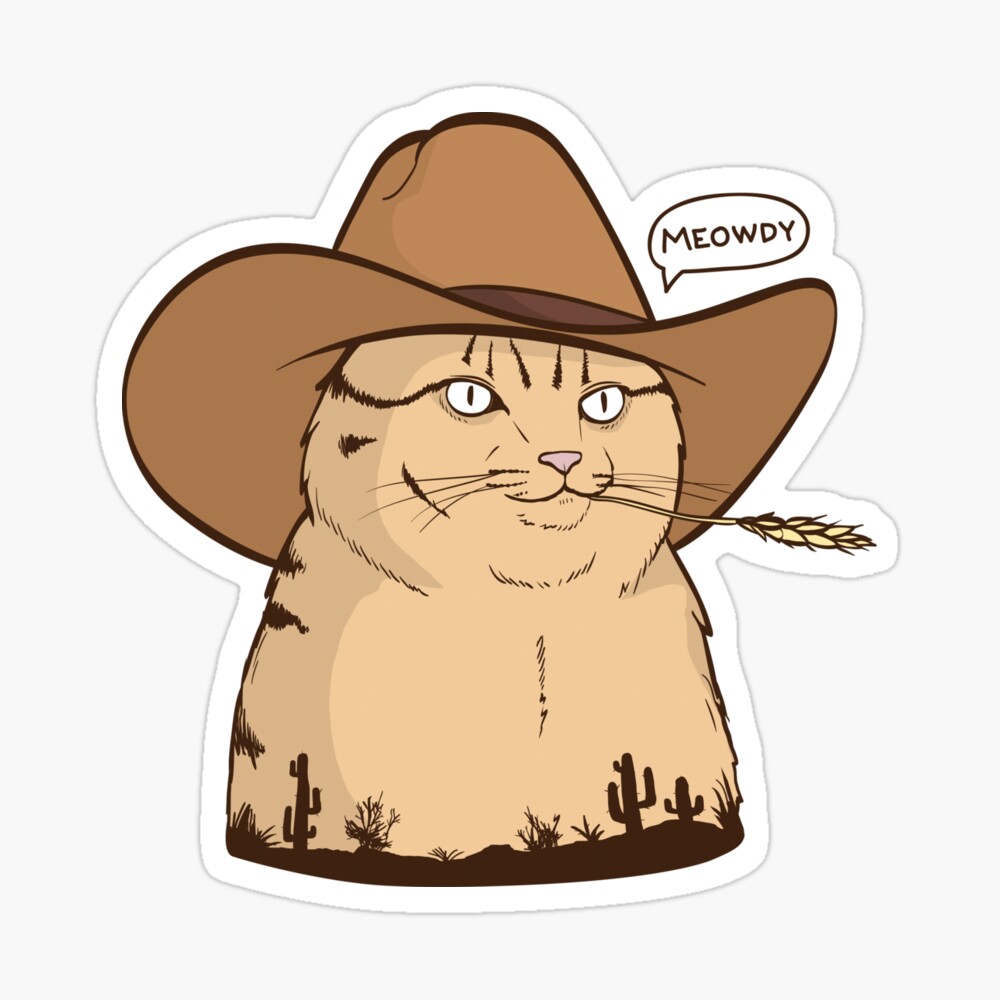 Meowdy Funny cat Meme for Cat Lovers Unisex Hooded Jacket