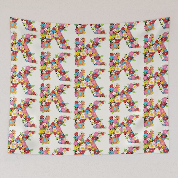 Item preview, Spring Flowers Alphabet K Monogram designed and sold by fatfatin.
