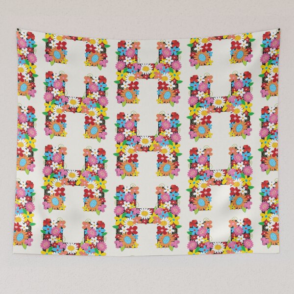 Item preview, Spring Flowers Alphabet H Monogram designed and sold by fatfatin.