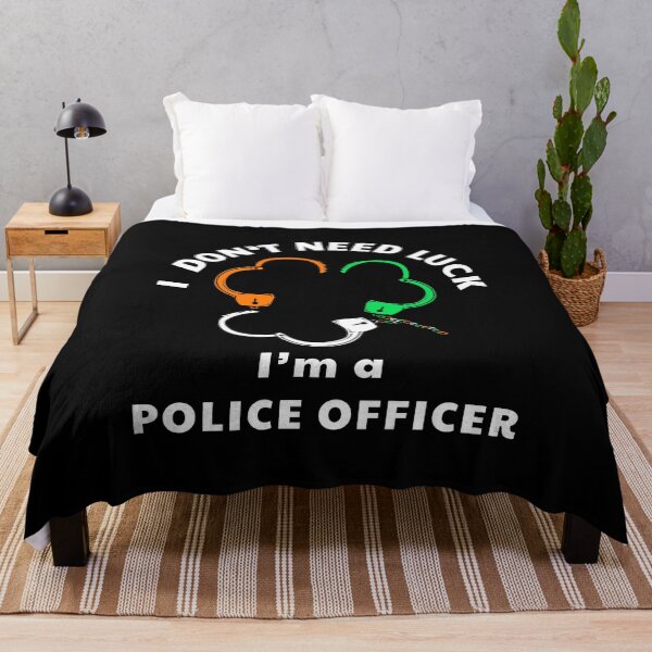 Item preview, Police Officer St Patrick's Day Handcuffs Shamrock Graphic design designed and sold by CreatedByHeidi.