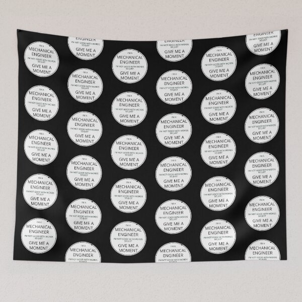 Item preview, Mechanical Engineers Not Good With Words Give Me A Moment Pun designed and sold by GregFromThePeg.