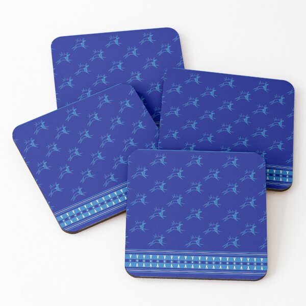 Item preview, Elk Running (Blue) designed and sold by MelvinWarEagle.