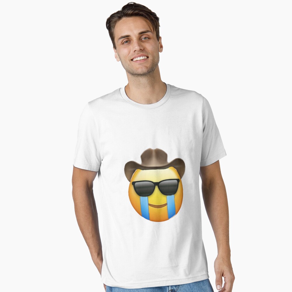 crying cowboy emoji Sticker
