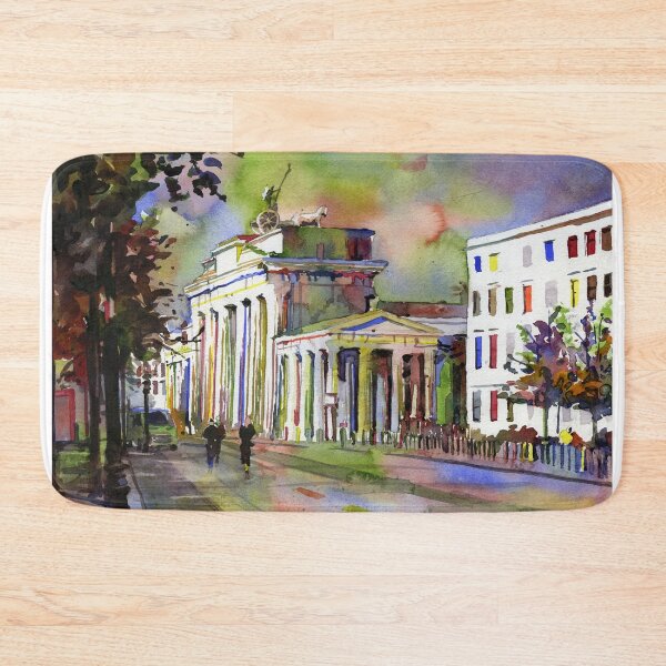 Item preview, Painting of Brandenburg Gate at sunset in the city of Berlin- Germany, Europe.  designed and sold by rfoxphoto.