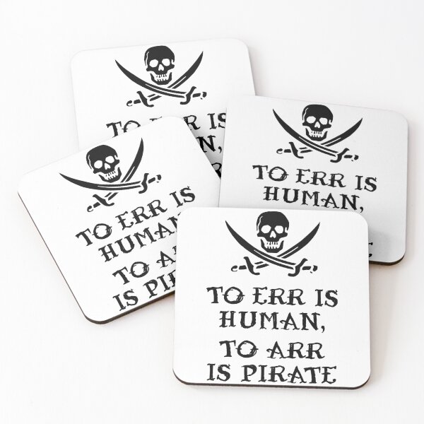 Item preview, Copy of To Err Is Human, To Arr Is Pirate designed and sold by divebargraphics.