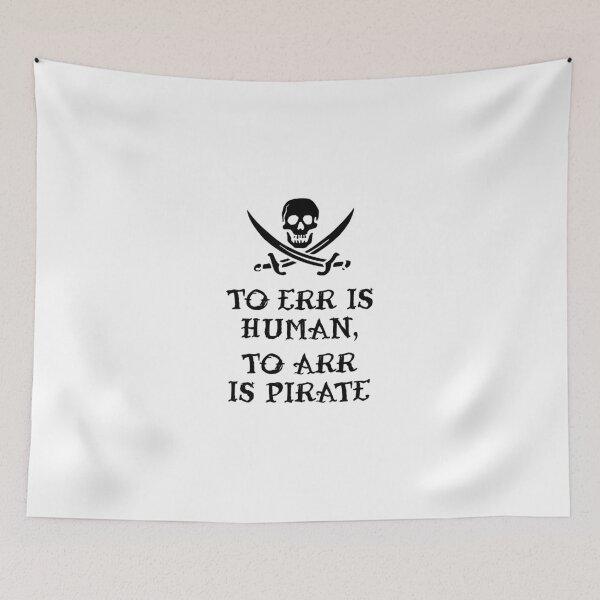 Item preview, Copy of To Err Is Human, To Arr Is Pirate designed and sold by divebargraphics.