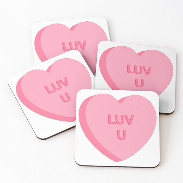 Item preview, Valentine's Day "Love You" Pink Candy Heart designed and sold by neatohollo.