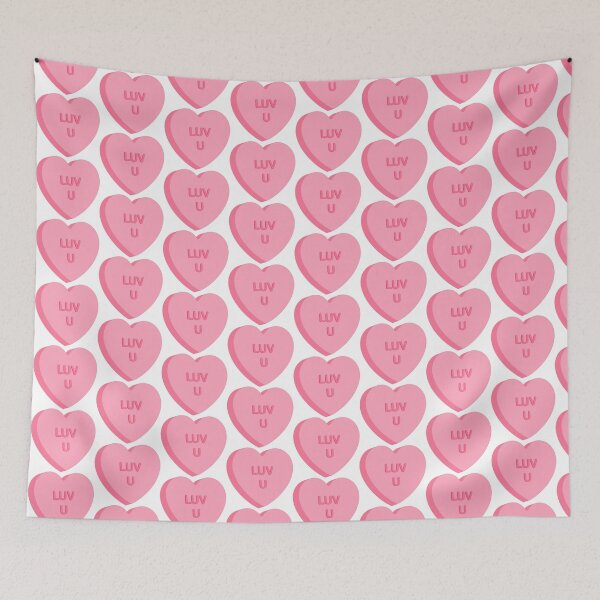 Item preview, Valentine's Day "Love You" Pink Candy Heart designed and sold by neatohollo.