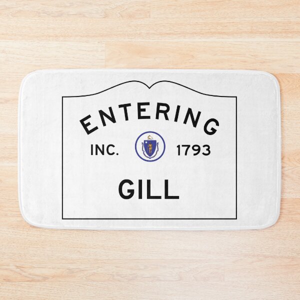 Item preview, Entering Gill Massachusetts - Commonwealth of Massachusetts Road Sign  designed and sold by NewNomads.