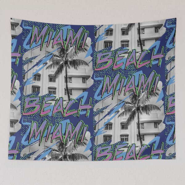 Item preview, Miami Beach 80s 1980s designed and sold by NeonSpaceJunk.