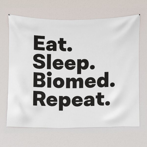 Item preview, Eat Sleep Biomed Repeat designed and sold by teesaurus.