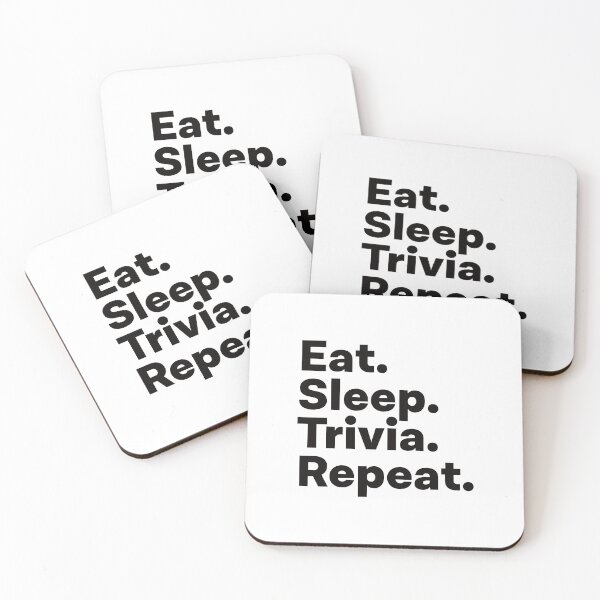 Item preview, Eat Sleep Trivia Repeat designed and sold by teesaurus.