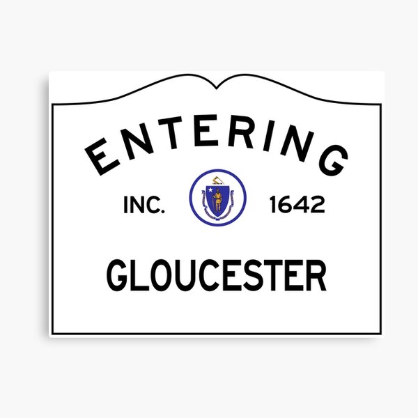 Item preview, Gloucester Massachusetts - Commonwealth of Massachusetts Road Sign  designed and sold by NewNomads.