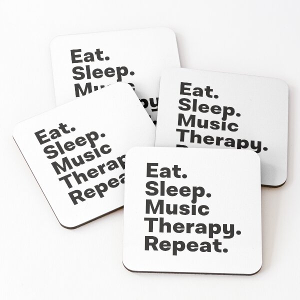 Item preview, Eat Sleep Music Therapy Repeat designed and sold by teesaurus.