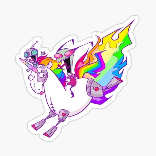 Item preview, Invader Zim Unicorn Ride designed and sold by Lullabyprince.