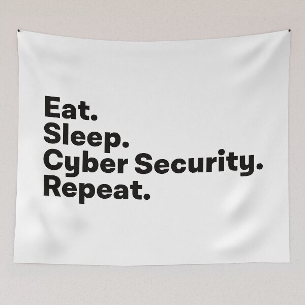 Item preview, Eat Sleep Cyber Security Repeat designed and sold by teesaurus.