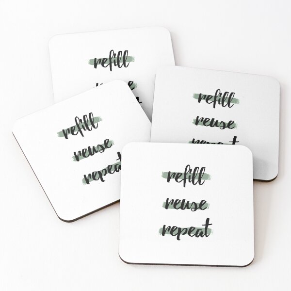 Item preview, Refill, Reuse, Repeat designed and sold by moss&moon designs.